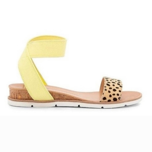 Dolce Vita Vivian Calf Hair Leather Sandals - 8.5 - Picture 1 of 9